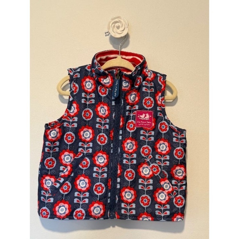 JoJo Maman Bebe Reversible Vest 12-18M Runs Big EUC